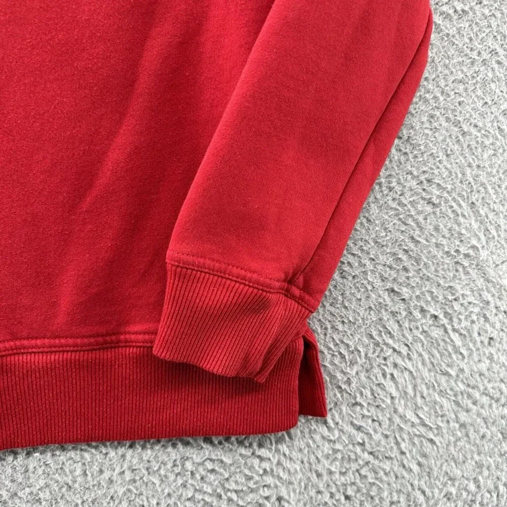 GAP‎ Sweatshirt Women's XS Red Graphic Glittered LOGO Crew Neck Sweatshirt XS